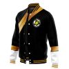 Black Ranger Wild Force Power Rangers Varsity Jacket 3L F RIGHT Mockup - Power Rangers Store