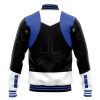 Blue Psycho Rangers Varsity Jacket BACK Mockup - Power Rangers Store