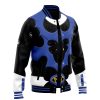 Blue Psycho Rangers Varsity Jacket F LEFT Mockup - Power Rangers Store