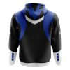 Blue Psycho Rangers Zip Hoodie 3D BACK mockup - Power Rangers Store