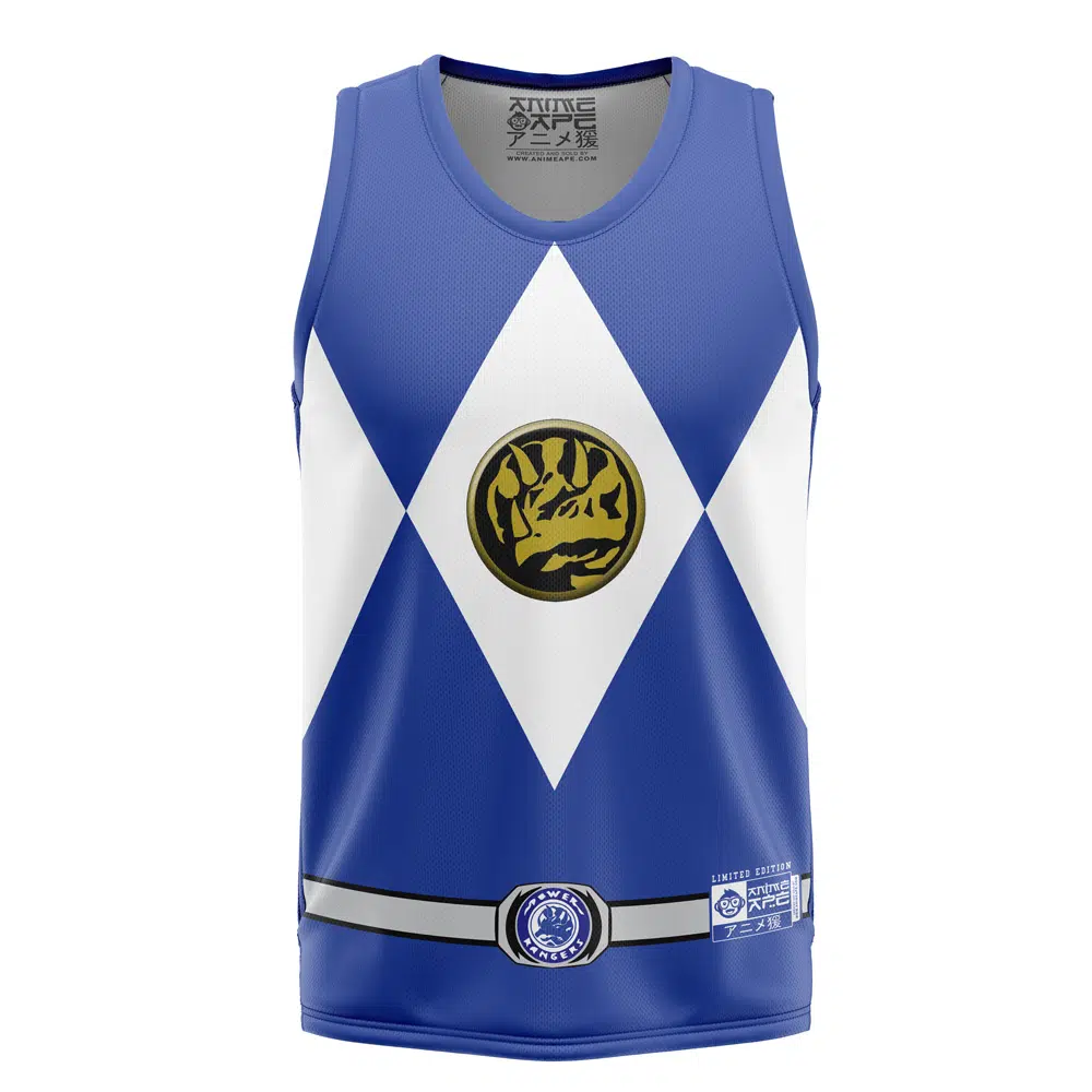 Blue Ranger Mighty Morphin Power Rangers Basketball Jersey