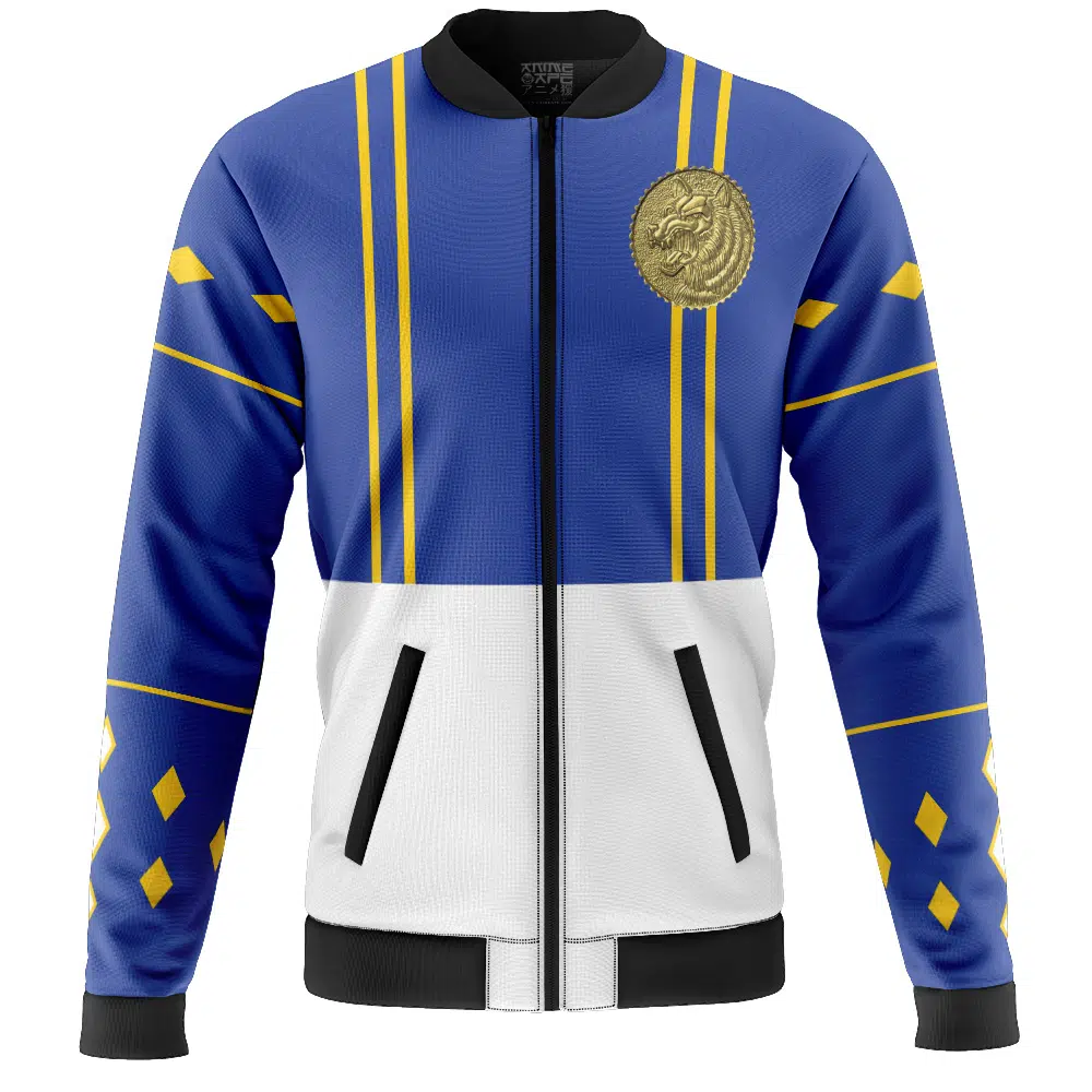 Blue Ranger Ninjetti Power Rangers Casual Bomber Jacket