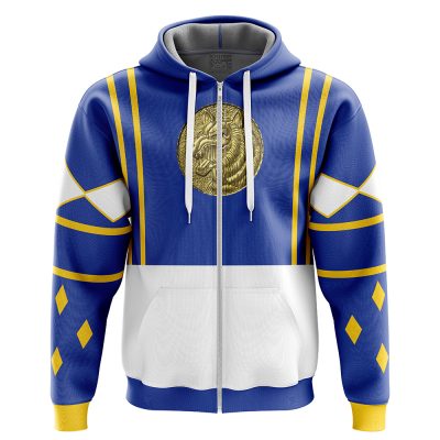 Blue Ranger Ninjetti  Rangers Zip Hoodie Jacket