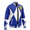 Blue Ranger Wolf MMPR Vasity Jacket FRONT LEFT Mockup - Power Rangers Store