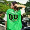 Green Dragonzords Tommy Oliver Power Rangers Baseball Jersey Back 1 - Power Rangers Store