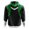 Green Psycho Rangers Zip Hoodie 3D BACK mockup - Power Rangers Store