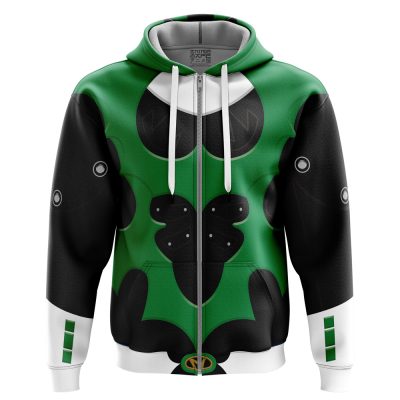 Green Psycho Rangers Zip Hoodie Jacket