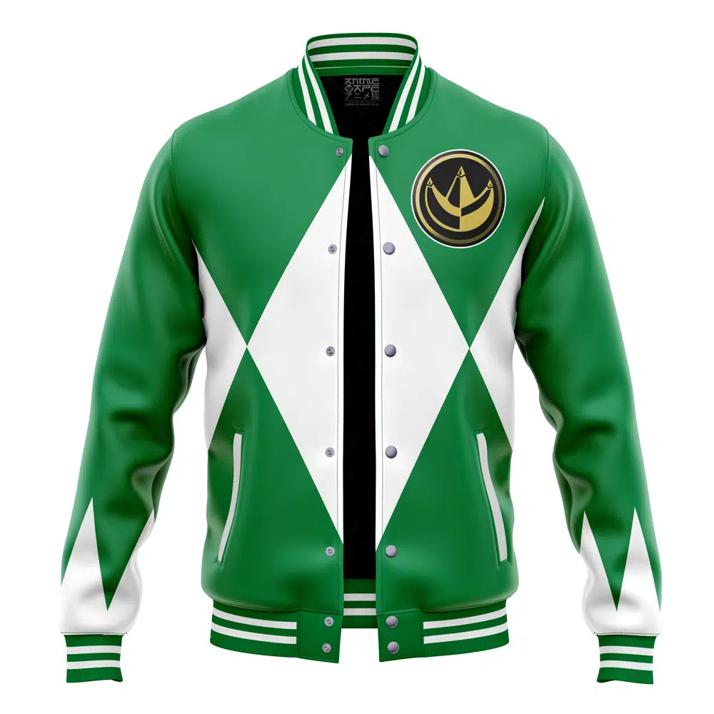 Green Ranger Mighty Morphin Power Rangers Varsity Jacket