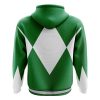 Green Ranger Mighty Morphin Power Rangers Zip Hoodie Jacket BACK mockup - Power Rangers Store