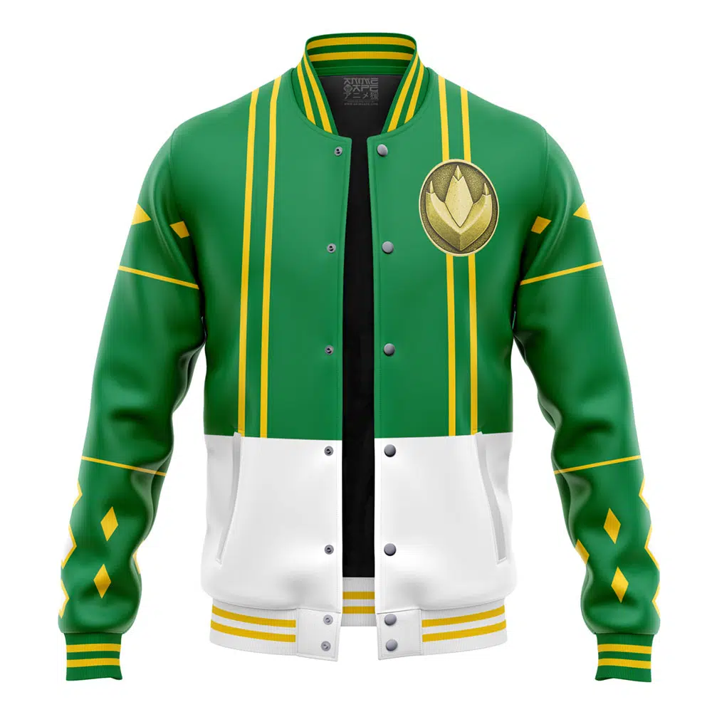 Green Ranger Ninjetti Power Rangers Varsity Jacket