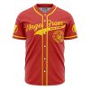 Personalized Angel Grove High School PR AOP Baseball Jersey FRONT Mockup - Power Rangers Store