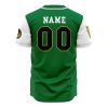 Personalized Dragonzords Green PR AOP Baseball Jersey BACK Mockup - Power Rangers Store