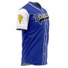 Personalized Triceratops Blue PR AOP Baseball Jersey SIDE Mockup - Power Rangers Store