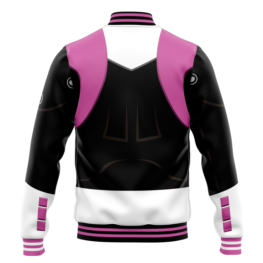Pink Psycho Rangers Varsity Jacket - Image 4