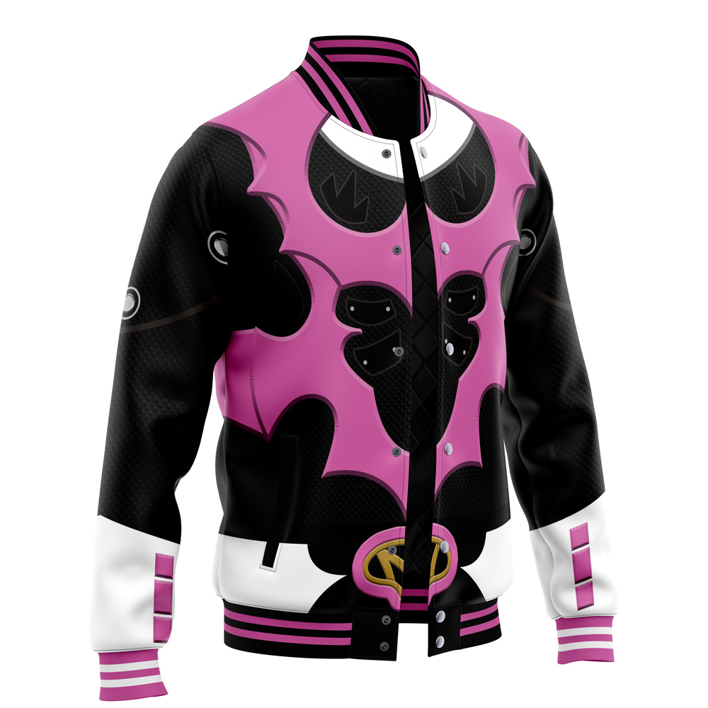 Pink Psycho Rangers Varsity Jacket - Image 2