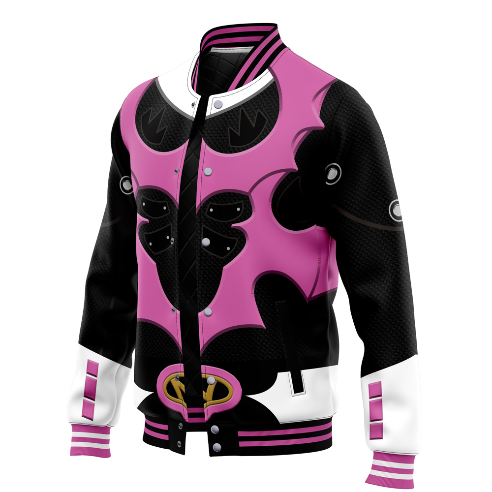 Pink Psycho Rangers Varsity Jacket - Image 3