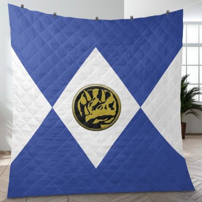 Blue Ranger Mighty Morphin Power Rangers Quilt Blanket