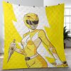 Yellow Ranger v2 Mighty Morphin Power Rangers Quilt Blanket