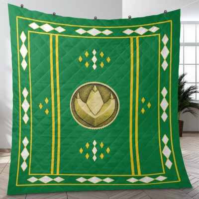 Green Ranger Ninjetti  Rangers Quilt Blanket