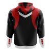 Red Psycho Rangers Zip Hoodie 3D BACK mockup - Power Rangers Store