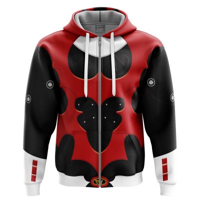 Red Psycho Rangers Zip Hoodie Jacket