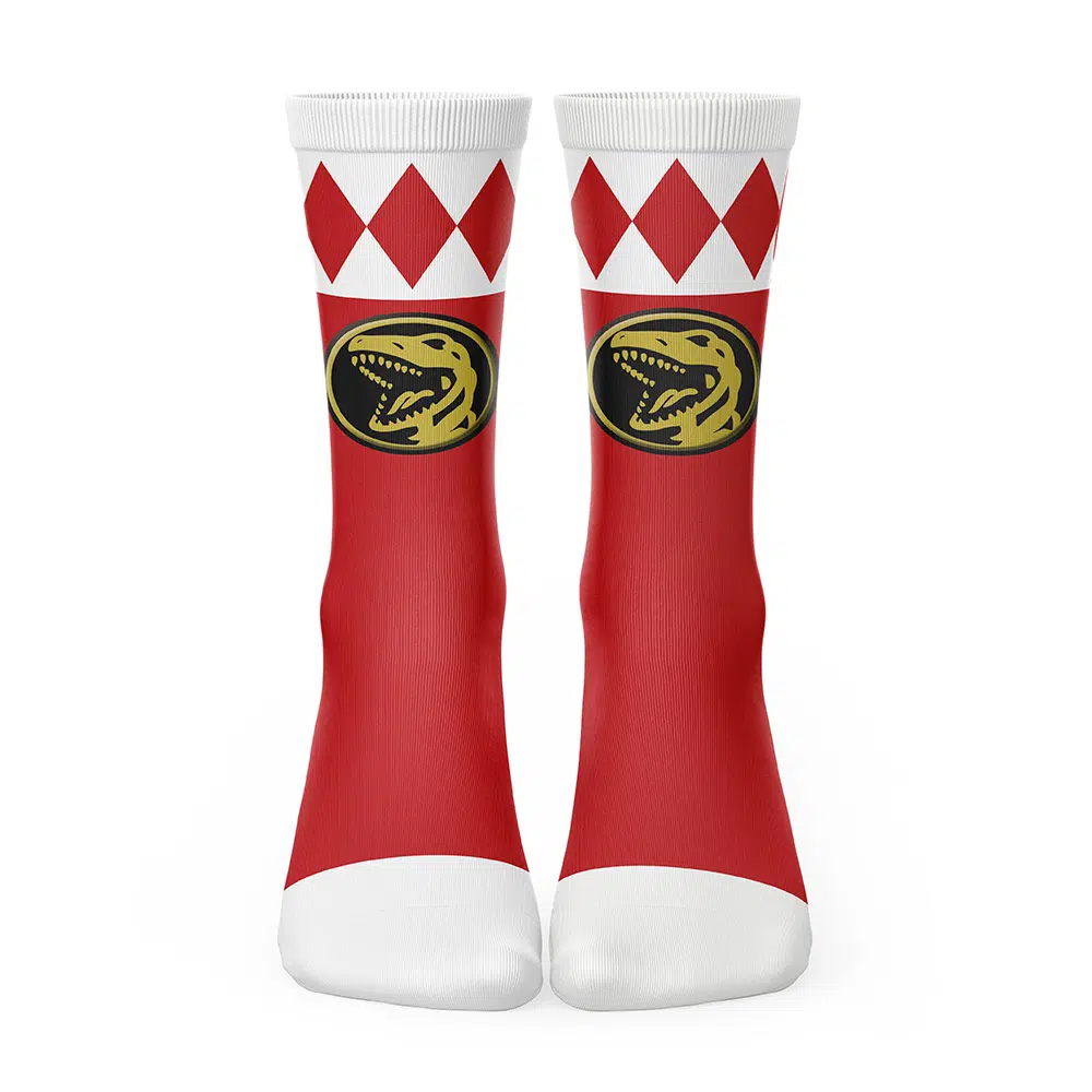Red Ranger Mighty Morphin Power Rangers Socks