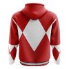 Red Ranger Mighty Morphin Power Rangers Zip Hoodie Jacket BACK mockup - Power Rangers Store