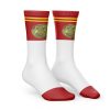 Red Ranger Ninjetti Power Rangers Socks SIDE mockup - Power Rangers Store