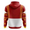 Red Ranger Ninjetti Power Rangers Zip Hoodie Jacket BACK mockup - Power Rangers Store