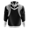Silver Psycho Rangers Zip Hoodie 3D BACK mockup - Power Rangers Store