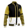 White Ranger MMPR Varsity Jacket F LEFT Mockup - Power Rangers Store