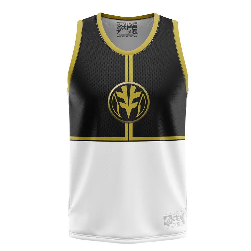 White Ranger Mighty Morphin Power Rangers Basketball Jersey