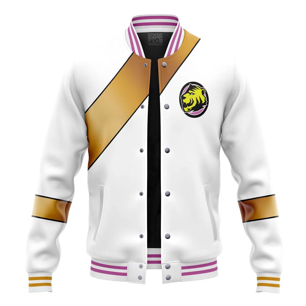 White Ranger Wild Force Power Rangers Varsity Jacket