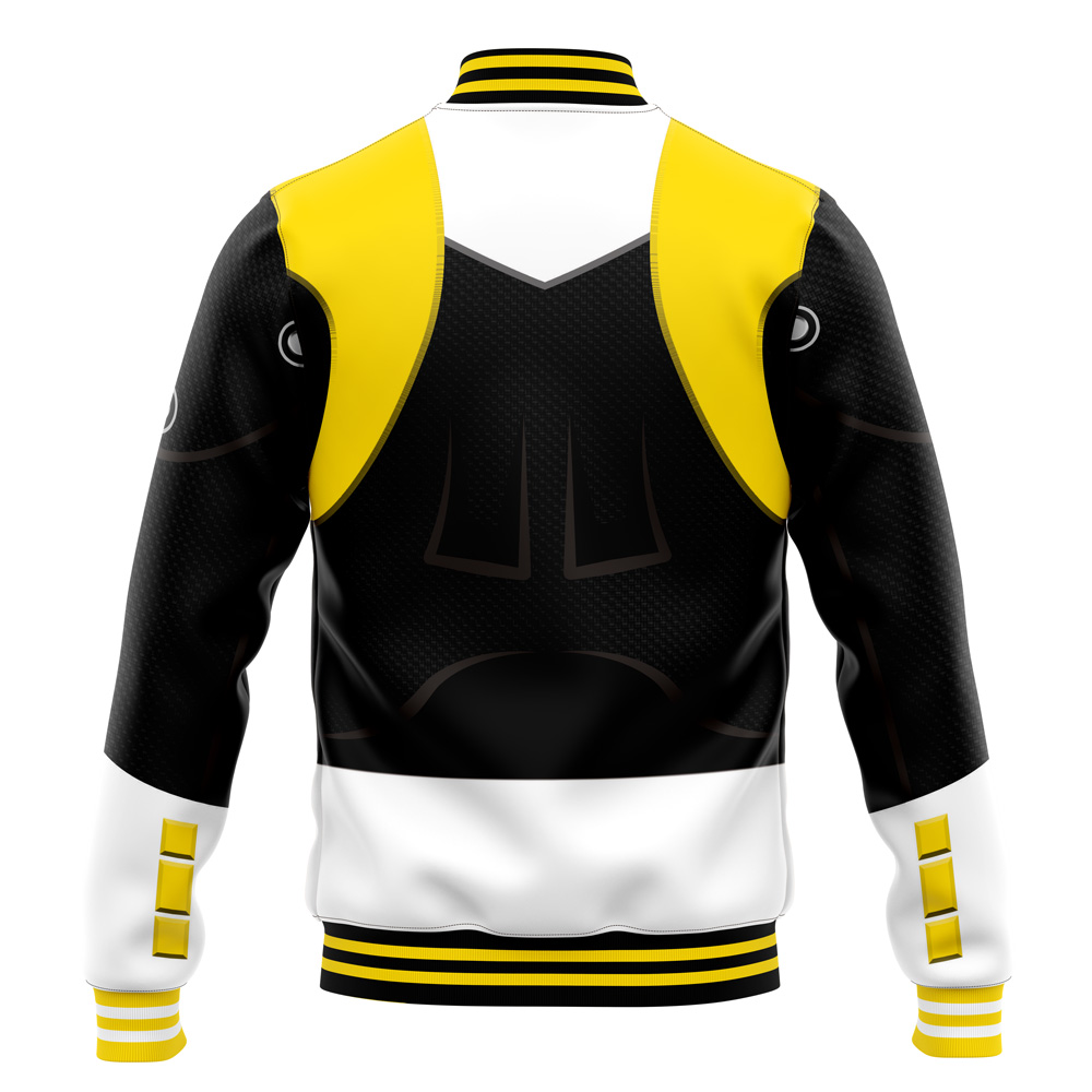 Yellow Psycho Rangers Varsity Jacket - Image 4