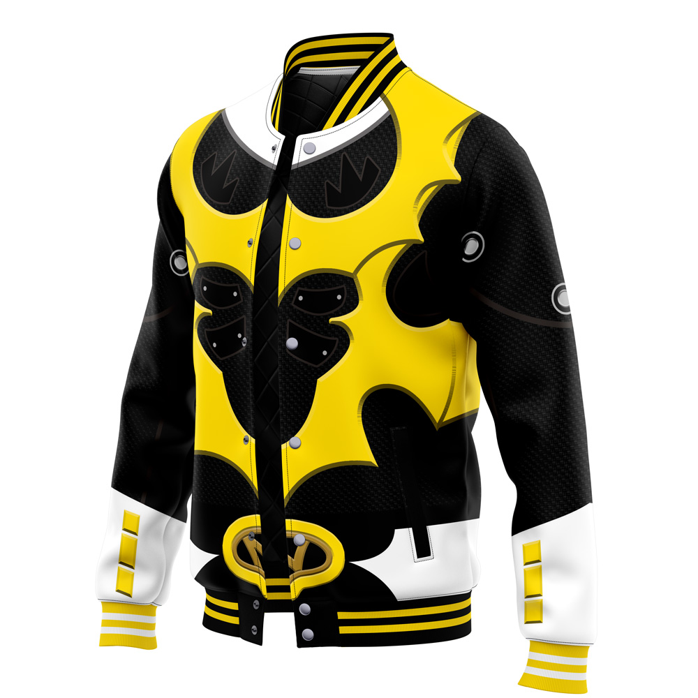 Yellow Psycho Rangers Varsity Jacket - Image 3