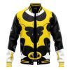 Yellow Psycho Rangers Varsity Jacket FRONT Mockup - Power Rangers Store