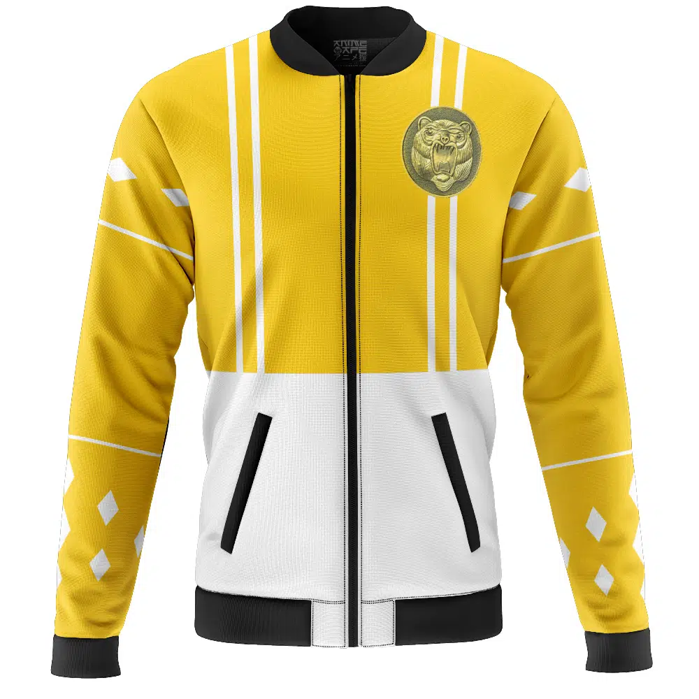 Yellow Ranger Ninjetti Power Rangers Casual Bomber Jacket