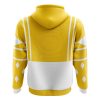 Yellow Ranger Ninjetti Power Rangers Zip Hoodie Jacket BACK mockup - Power Rangers Store