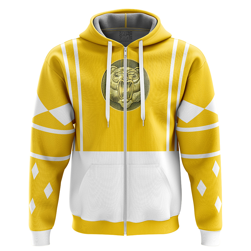 Yellow Ranger Ninjetti Rangers Zip Hoodie Jacket