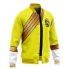 Yellow Ranger Wild Force Power Rangers Varsity Jacket 3L F LEFT Mockup - Power Rangers Store