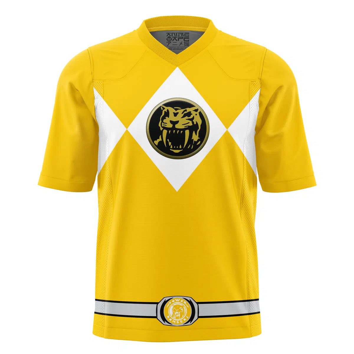 Yellow Ranger Mighty Morphin Power Rangers American Football Jersey