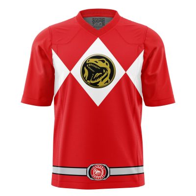 Red Ranger Mighty Morphin Power Rangers American Football Jersey