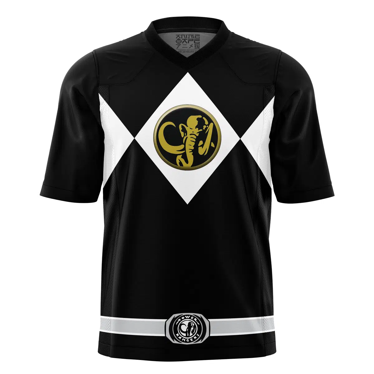 Black Ranger Mighty Morphin Power Rangers American Football Jersey