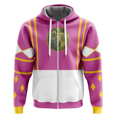 Pink Ranger Ninjetti  Rangers Zip Hoodie Jacket
