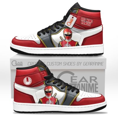 Red Wind Ranger J1s Sneakers Movies Custom Shoes