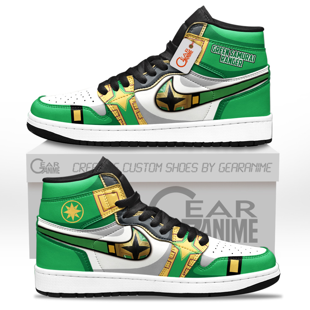 Green Samurai Ranger J1s Sneakers Unique Style & Design