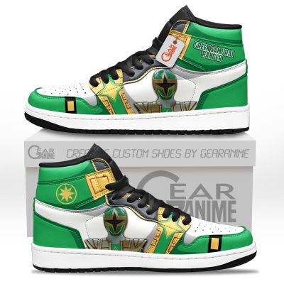 Green Samurai Ranger J1s Sneakers Movies Custom Shoes