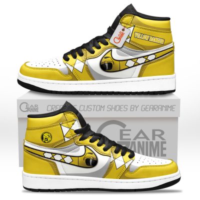 Yellow Ranger J1s Sneakers Movies Custom Shoes