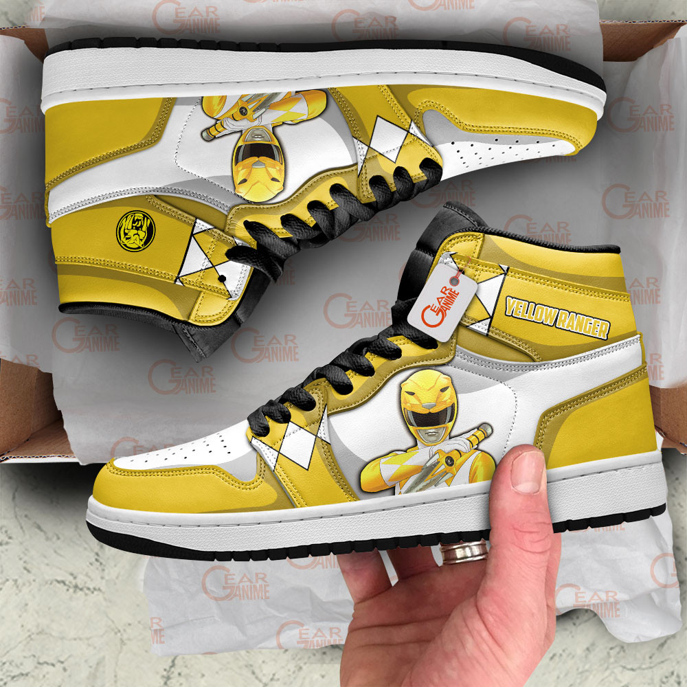 Yellow Ranger J1s Sneakers Unique Style & Design - Image 2