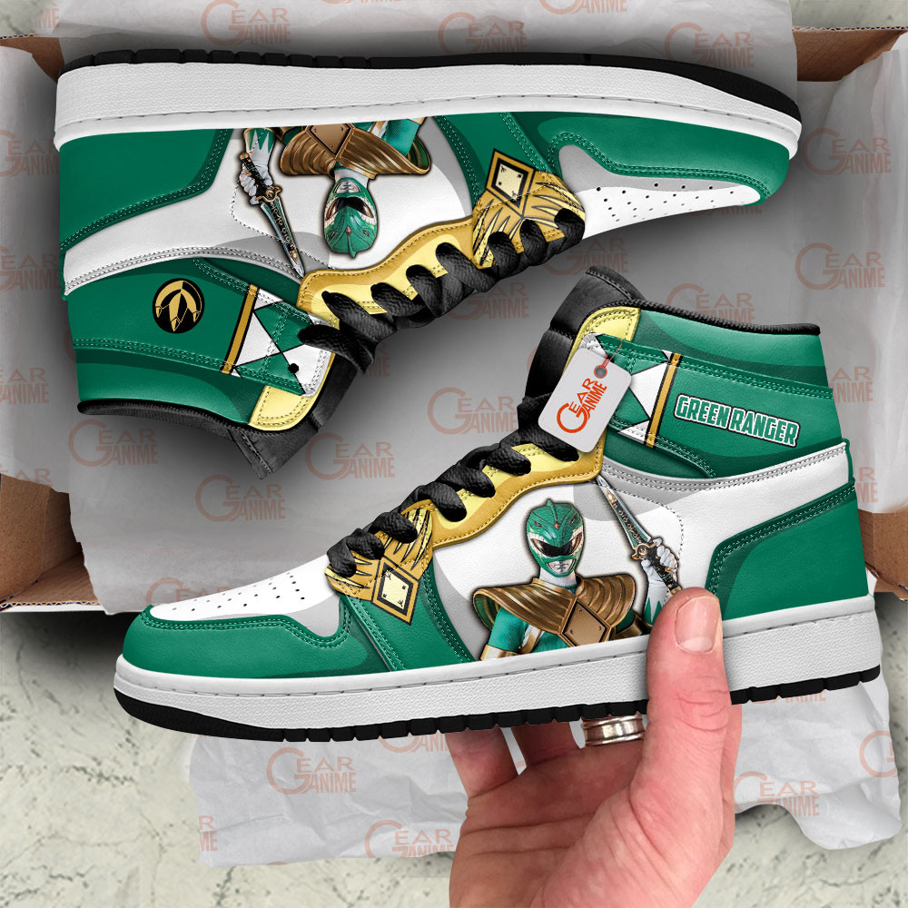 Green Ranger J1s Sneakers Unique Style & Design - Image 2